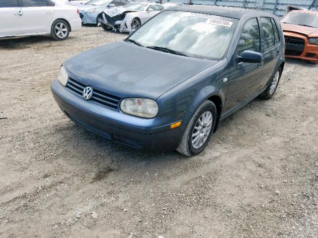 9BWGL61JX44015075 - 2004 VOLKSWAGEN GOLF GLS CHARCOAL photo 2