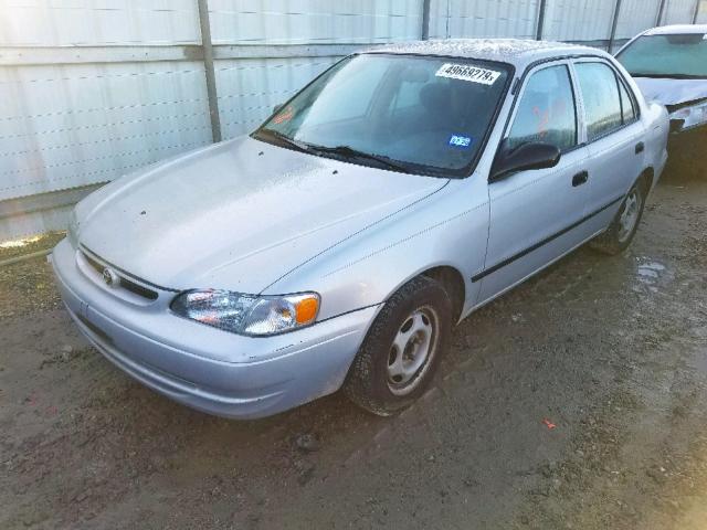 1NXBR12E7XZ260276 - 1999 TOYOTA COROLLA VE SILVER photo 2