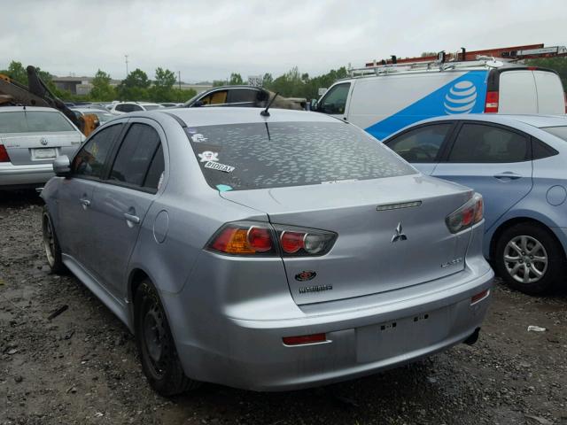 JA32U2FU0FU017240 - 2015 MITSUBISHI LANCER ES SILVER photo 3