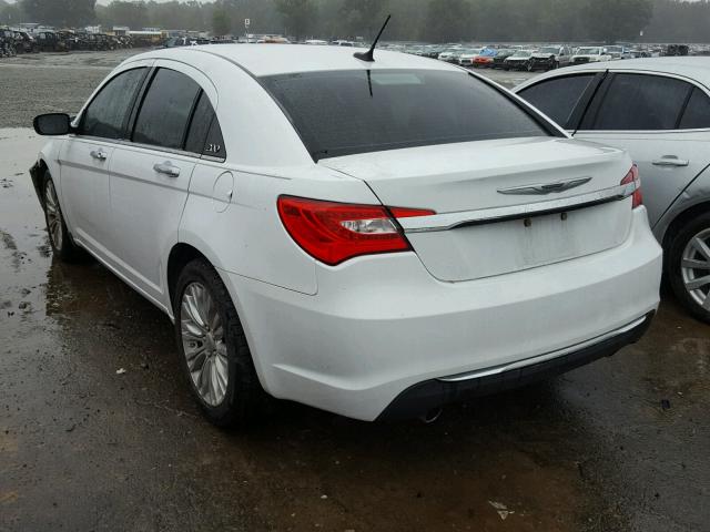 1C3CCBCG9CN146756 - 2012 CHRYSLER 200 LIMITE WHITE photo 3