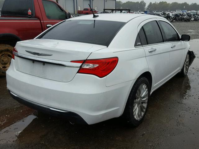 1C3CCBCG9CN146756 - 2012 CHRYSLER 200 LIMITE WHITE photo 4