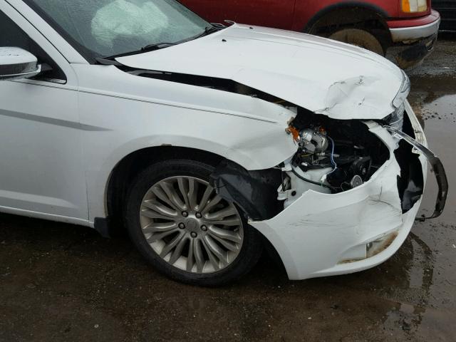 1C3CCBCG9CN146756 - 2012 CHRYSLER 200 LIMITE WHITE photo 9