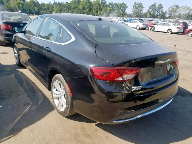 1C3CCCAB2FN722785 - 2015 CHRYSLER 200 LIMITE BLACK photo 3