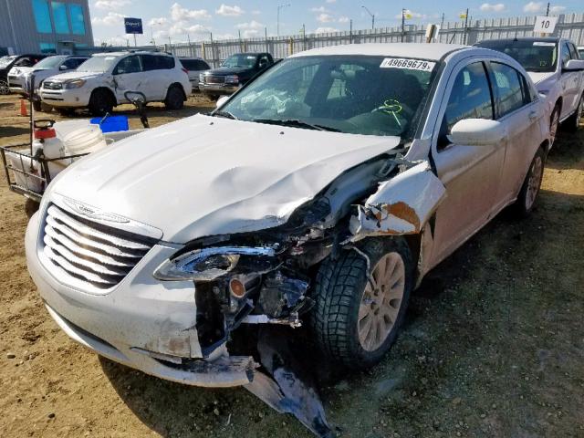 1C3CCBAB3EN229691 - 2014 CHRYSLER 200 LX WHITE photo 2