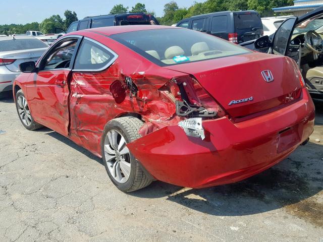 1HGCS1B36BA009708 - 2011 HONDA ACCORD LX- RED photo 3