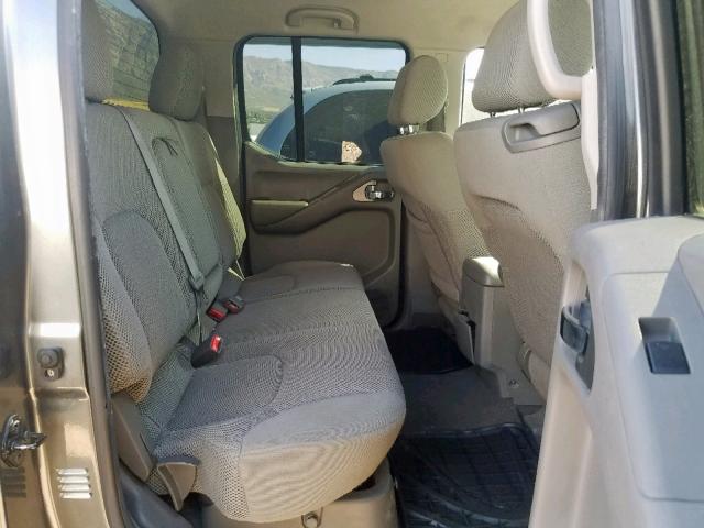 1N6AD07W96C457459 - 2006 NISSAN FRONTIER C GRAY photo 6