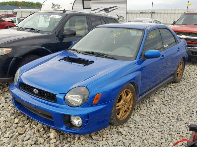 JF1GD29622G506130 - 2002 SUBARU IMPREZA WR BLUE photo 2