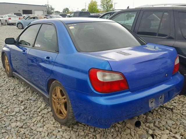 JF1GD29622G506130 - 2002 SUBARU IMPREZA WR BLUE photo 3