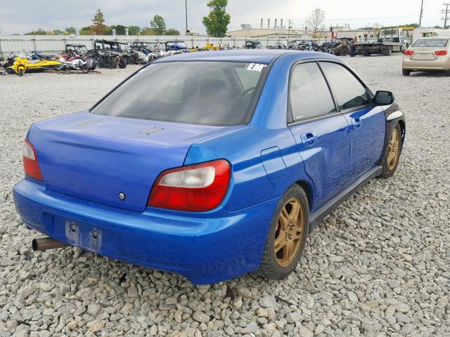 JF1GD29622G506130 - 2002 SUBARU IMPREZA WR BLUE photo 4