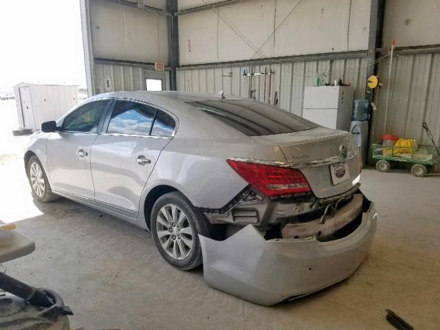 1G4GB5GR7EF136183 - 2014 BUICK LACROSSE SILVER photo 3