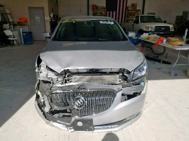 1G4GB5GR7EF136183 - 2014 BUICK LACROSSE SILVER photo 9