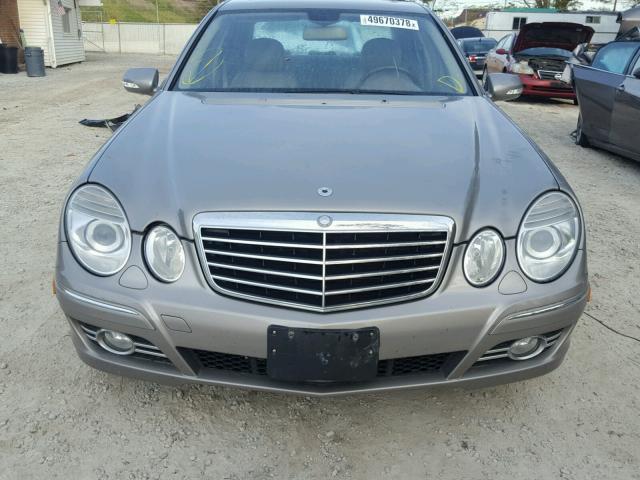 WDBUF87XX8B343897 - 2008 MERCEDES-BENZ E 350 4MAT GRAY photo 9