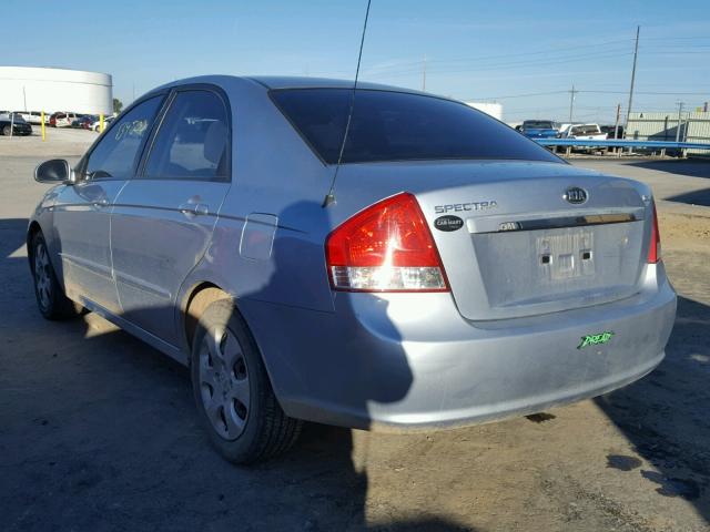 KNAFE121385555270 - 2008 KIA SPECTRA EX SILVER photo 3