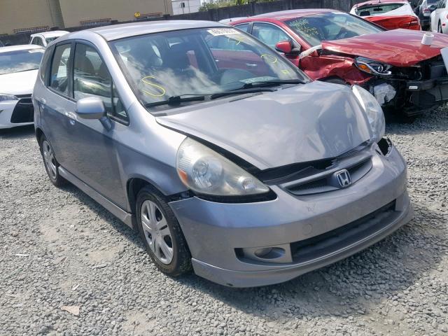 JHMGD38637S059666 - 2007 HONDA FIT S SILVER photo 1