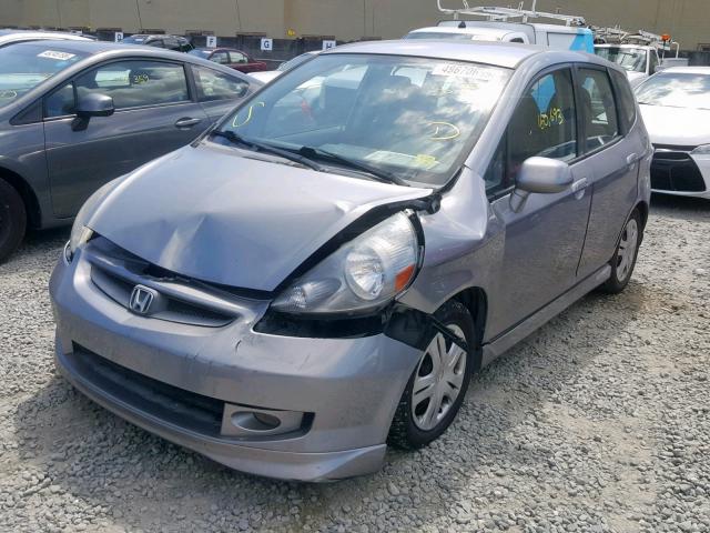JHMGD38637S059666 - 2007 HONDA FIT S Gümüş foto 2