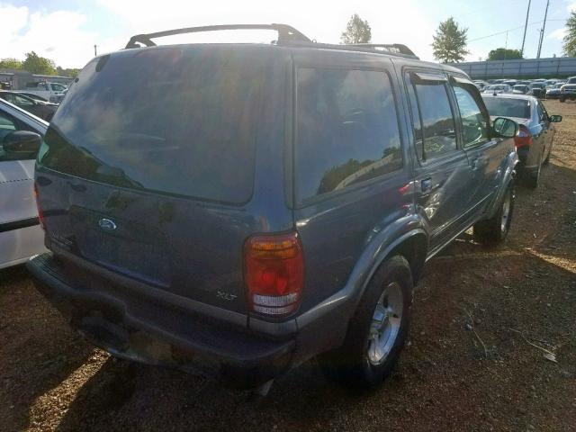 1FMZU73E4YZA69076 - 2000 FORD EXPLORER X BLUE photo 4