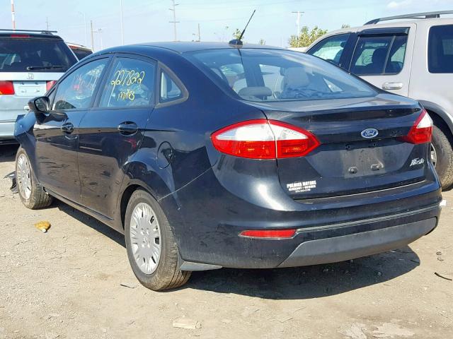 3FADP4AJ0EM150910 - 2014 FORD FIESTA S BLACK photo 3