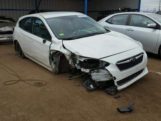 4S3GTAA60H3703817 - 2017 SUBARU IMPREZA WHITE photo 1