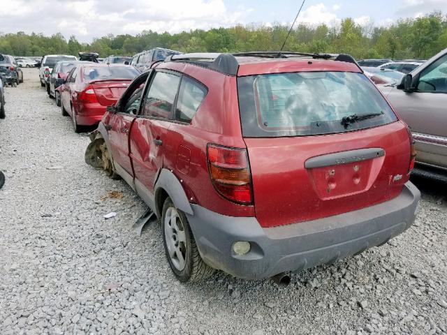 5Y2SL64843Z418175 - 2003 PONTIAC VIBE RED photo 3