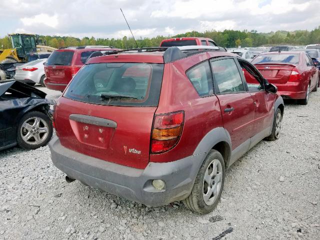 5Y2SL64843Z418175 - 2003 PONTIAC VIBE RED photo 4