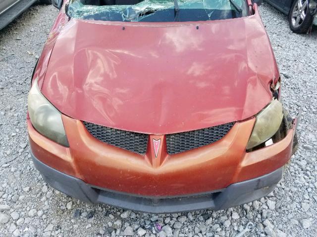 5Y2SL64843Z418175 - 2003 PONTIAC VIBE RED photo 7