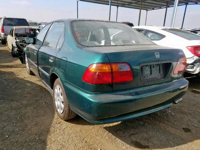 2HGEJ6625XH549487 - 1999 HONDA CIVIC DX GREEN photo 3