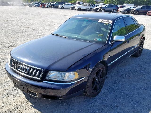 WAUGU44D23N002750 - 2003 AUDI S8 QUATTRO BLUE photo 2