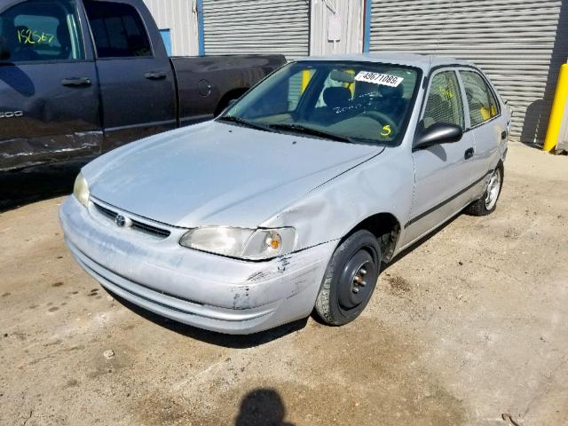 2T1BR12EXYC379829 - 2000 TOYOTA COROLLA VE SILVER photo 2