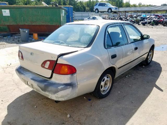 2T1BR12EXYC379829 - 2000 TOYOTA COROLLA VE SILVER photo 4