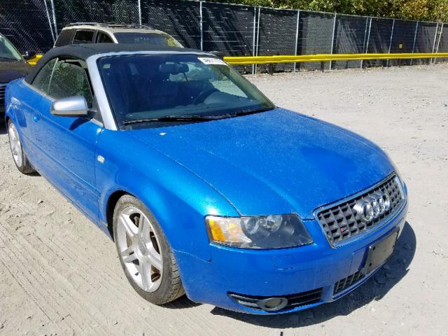 WUARL48H05K900394 - 2005 AUDI S4 QUATTRO BLUE photo 1