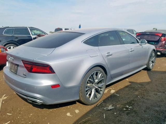 WAU2GAFCXGN065878 - 2016 AUDI A7 PRESTIG SILVER photo 4