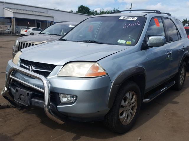 2HNYD18853H521698 - 2003 ACURA MDX TOURIN BLUE photo 2