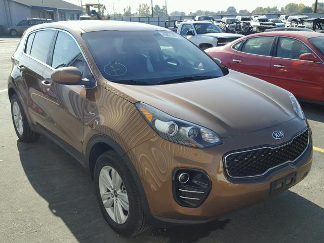 KNDPMCAC9J7381126 - 2018 KIA SPORTAGE L BROWN photo 1