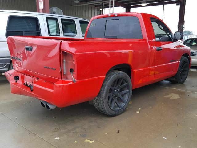 3D3HA16H44G269839 - 2004 DODGE RAM SRT10 RED photo 4