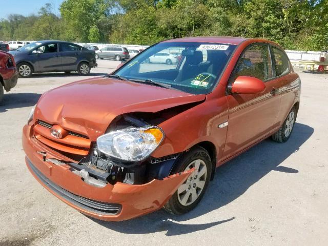 KMHCM36CX9U140241 - 2009 HYUNDAI ACCENT GS ORANGE photo 2