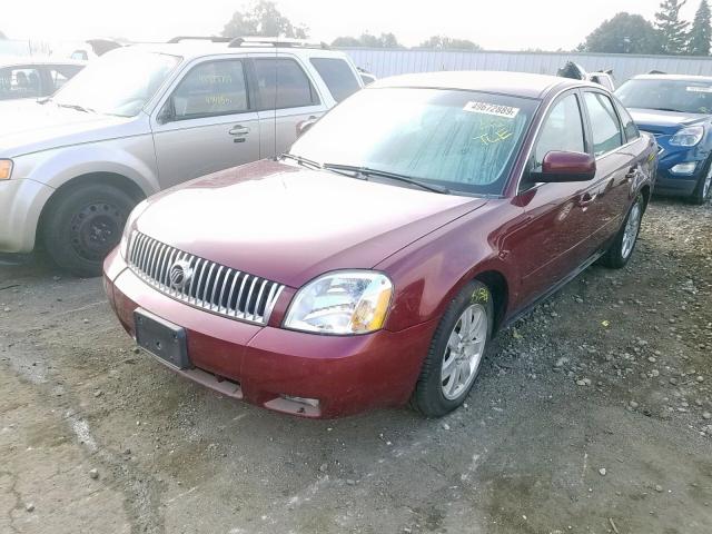 1MEFM401X5G611066 - 2005 MERCURY MONTEGO LU MAROON photo 2