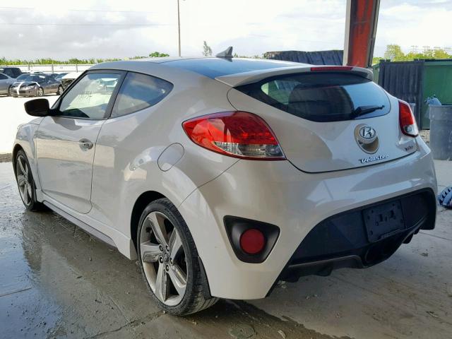 KMHTC6AEXDU175691 - 2013 HYUNDAI VELOSTER T WHITE photo 3