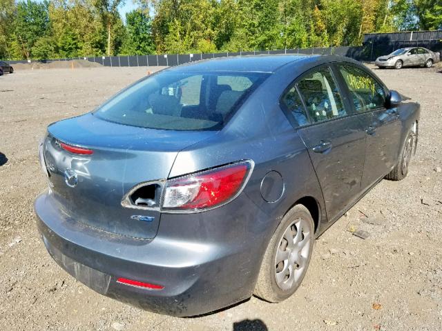 JM1BL1U75D1707320 - 2013 MAZDA 3 I TEAL photo 4