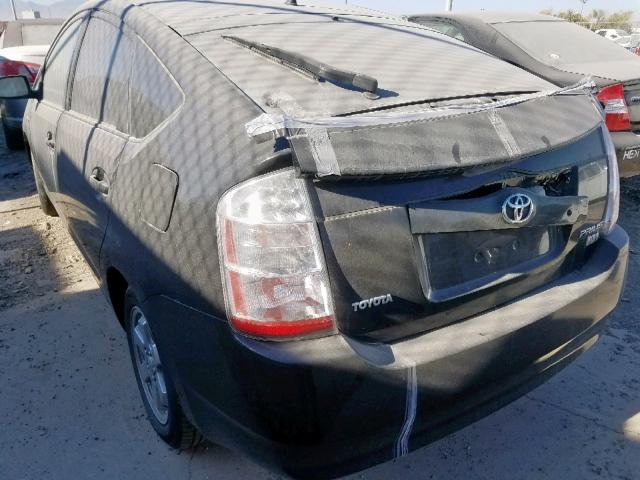 JTDKB20U363173407 - 2006 TOYOTA PRIUS BLACK photo 3