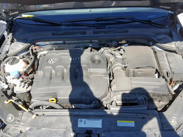 3VWLA7AJ2FM225131 - 2015 VOLKSWAGEN JETTA TDI GRAY photo 7