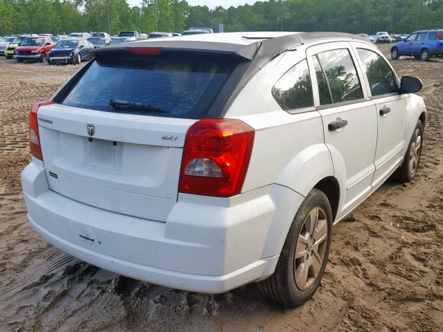 1B3HB48B27D312819 - 2007 DODGE CALIBER SX WHITE photo 4