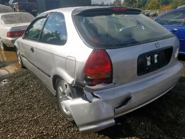 2HGEJ6329VH102226 - 1997 HONDA CIVIC CX SILVER photo 3