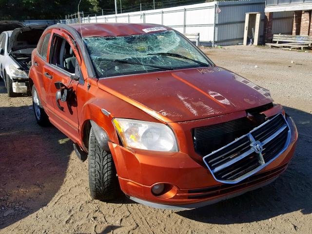 1B3HB48B17D264293 - 2007 DODGE CALIBER SX ORANGE photo 1