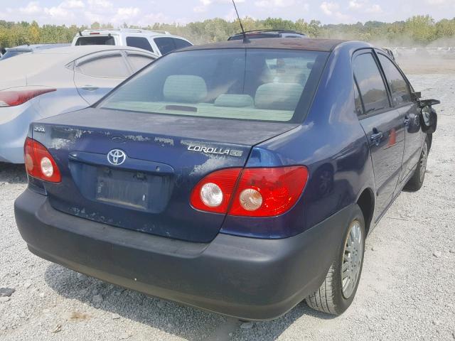 1NXBR32E56Z649427 - 2006 TOYOTA COROLLA CE BLUE photo 4