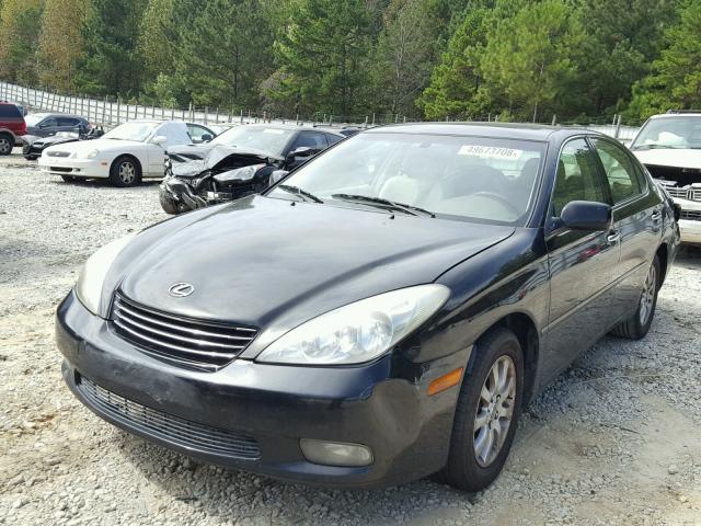 JTHBA30G645049411 - 2004 LEXUS ES 330 BLACK photo 2