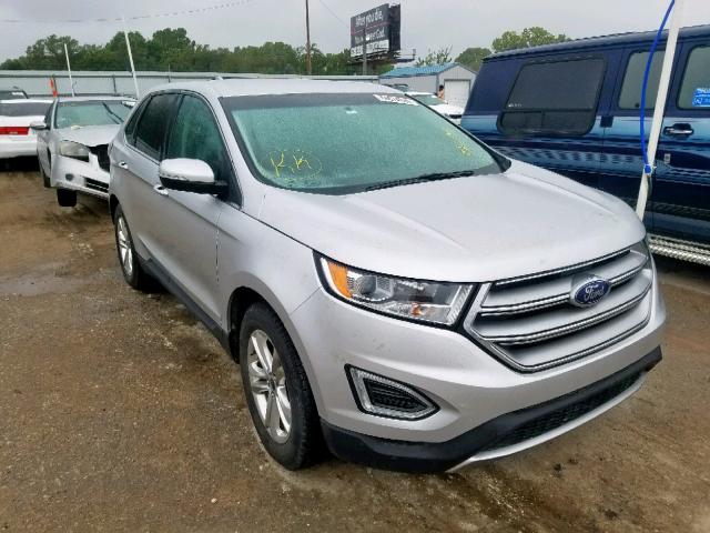 2FMTK4J9XFBC10927 - 2015 FORD EDGE SEL SILVER photo 1