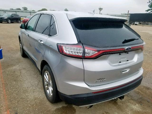 2FMTK4J9XFBC10927 - 2015 FORD EDGE SEL SILVER photo 3