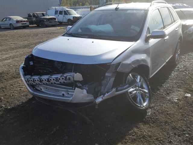 2FMDK3JC6EBB60536 - 2014 FORD EDGE SEL GRAY photo 9