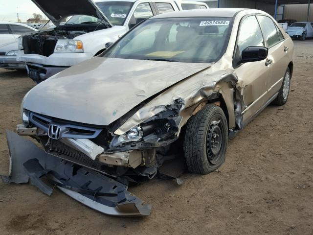 1HGCM56135A113863 - 2005 HONDA ACCORD DX GOLD photo 2