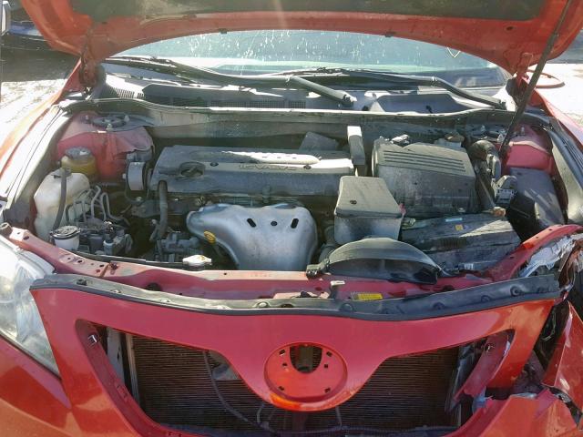 4T1BE46K29U409421 - 2009 TOYOTA CAMRY BASE RED photo 7